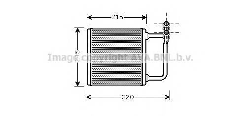 AVA QUALITY COOLING MSA6451 Теплообменник, отопление салона