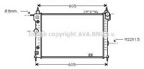 AVA QUALITY COOLING OLA2029 Радиатор, охлаждение двигателя