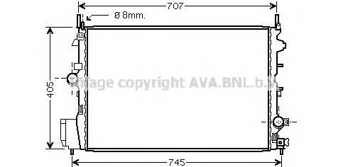 AVA QUALITY COOLING OLA2396 Радиатор, охлаждение двигателя