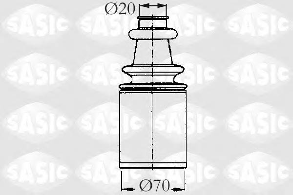 SASIC 2873693 Комплект пылника, приводной