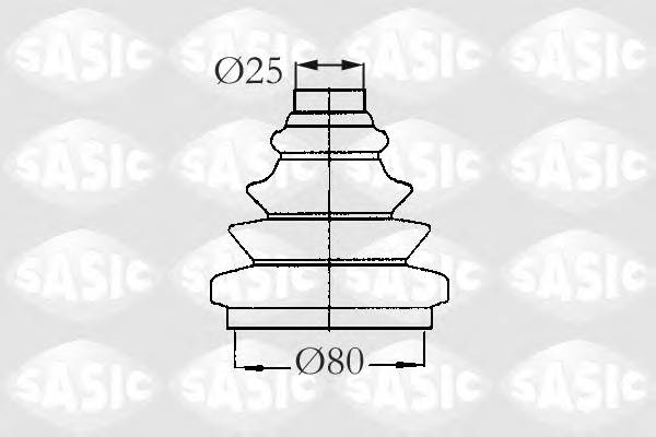 SASIC 2933013 Комплект пылника, приводной