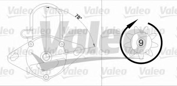 VALEO 455737 Стартер