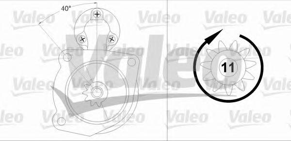 VALEO 458198 Стартер