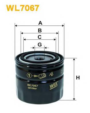 WIX FILTERS WL7067 Масляный фильтр