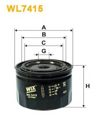 WIX FILTERS WL7415 Масляный фильтр