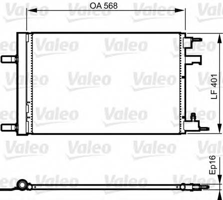 VALEO 814201 Конденсатор, кондиционер