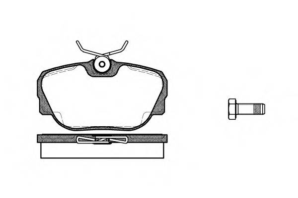 WOKING P3963.00 Комплект тормозных колодок,