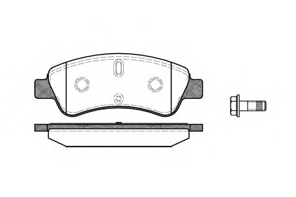 WOKING P9403.10 Комплект гальмівних колодок,