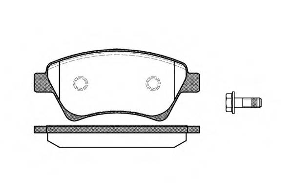 WOKING P8763.00 Комплект тормозных колодок,