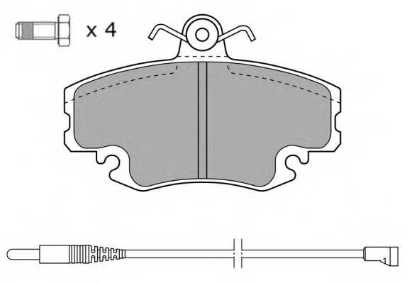 FREMAX FBP-0920 Комплект гальмівних колодок,