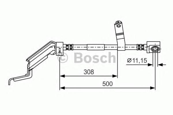 BOSCH 1 987 476 866 Тормозной шланг