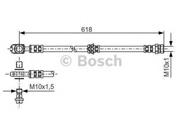 BOSCH 1 987 481 173 Гальмівний шланг