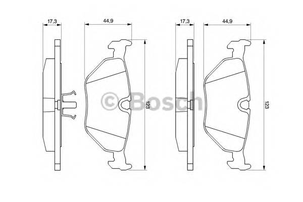 BOSCH 0 986 469 960 Комплект гальмівних колодок,