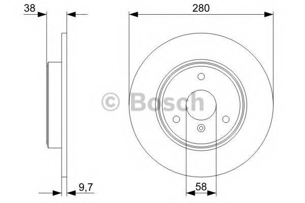 BOSCH 0 986 479 305 Гальмівний диск