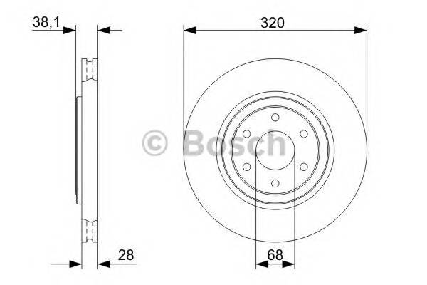 BOSCH 0 986 479 357 Гальмівний диск