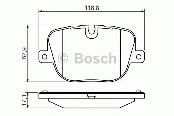 BOSCH 0 986 494 409 Комплект гальмівних колодок,