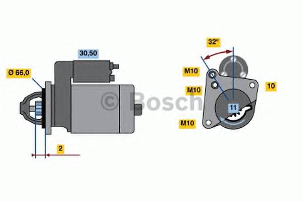 BOSCH 0 001 108 182 Стартер