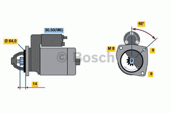 BOSCH 0 001 137 001 Стартер