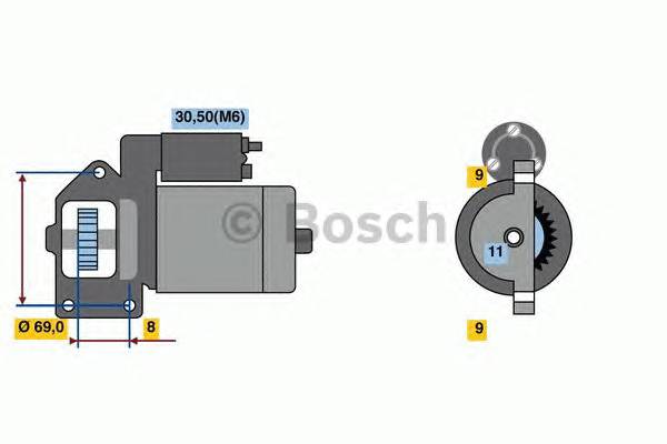 BOSCH 0 001 148 009 Стартер