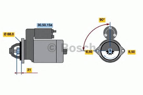 BOSCH 0 986 014 860 Стартер