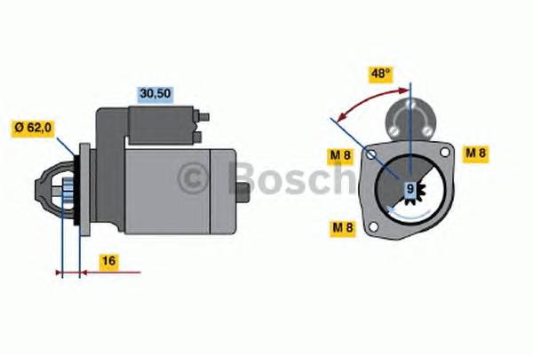 BOSCH 0 986 014 710 Стартер