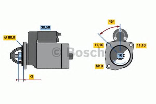 BOSCH 0 986 016 611 Стартер