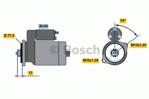 BOSCH 0 986 017 611 Стартер