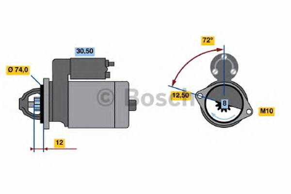 BOSCH 0 986 019 370 Стартер