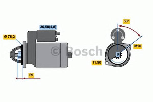 BOSCH 0 986 021 500 Стартер