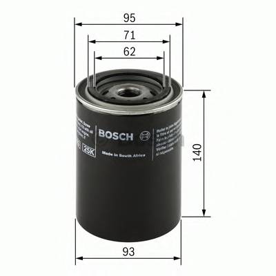 BOSCH 0 986 452 001 Масляный фильтр