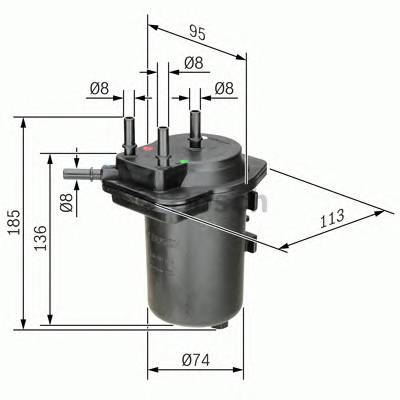 BOSCH 0 450 907 014 Топливный фильтр