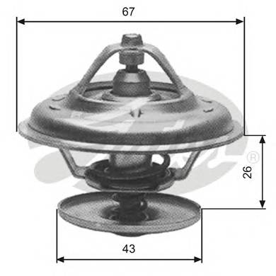 GATES TH13380G1 Термостат, охлаждающая жидкость