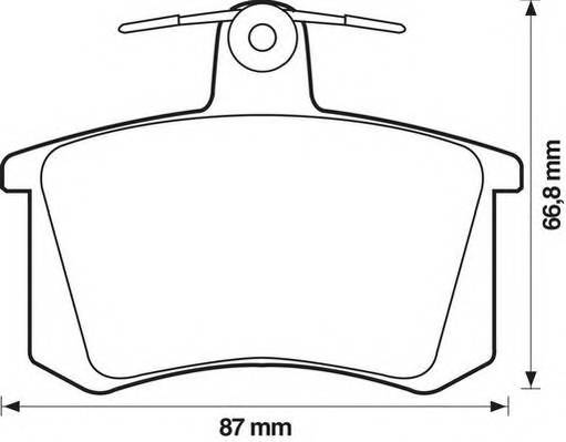 JURID 571462J Комплект гальмівних колодок,