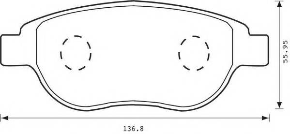 JURID 573031J Комплект гальмівних колодок,