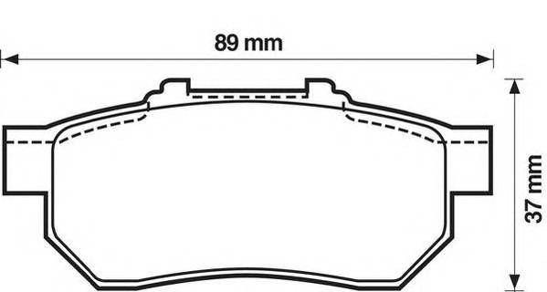 JURID 572134J Комплект гальмівних колодок,