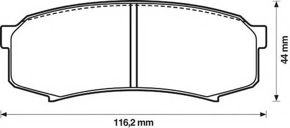 JURID 572245J Комплект тормозных колодок,