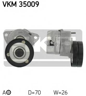 SKF VKM 35009 Натяжний ролик, полікліновий