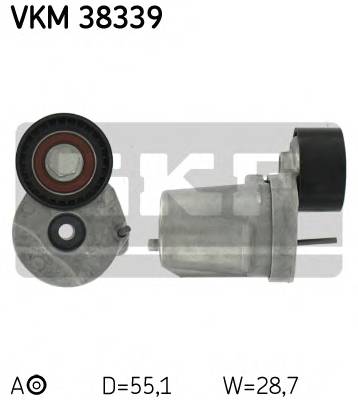 SKF VKM 38339 Натяжний ролик, полікліновий