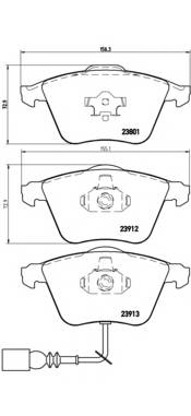 BREMBO P 85 079 Комплект тормозных колодок,