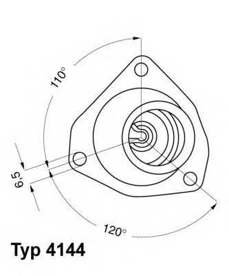 WAHLER 4144.82D Термостат, охлаждающая жидкость