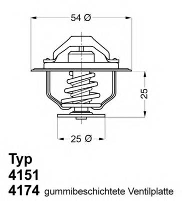 WAHLER 4174.79D Термостат, охлаждающая жидкость