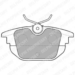 DELPHI LP1472 Комплект гальмівних колодок,