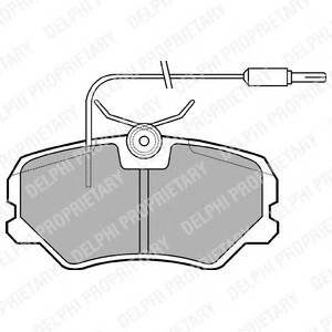 DELPHI LP564 Комплект тормозных колодок,