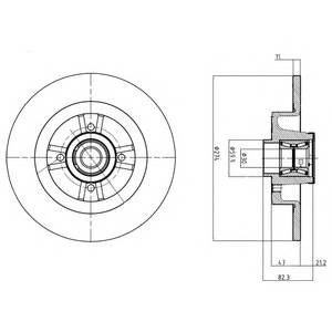 DELPHI BG9030RS Гальмівний диск