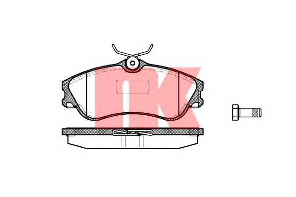 NK 221963 Комплект тормозных колодок,