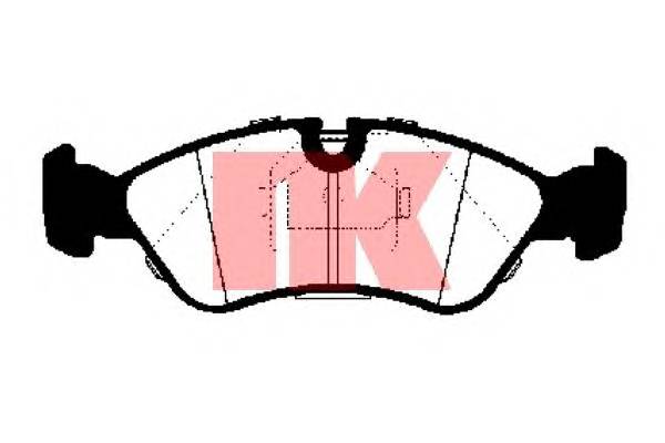 NK 223607 Комплект гальмівних колодок,