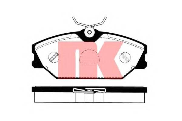 NK 223946 Комплект гальмівних колодок,