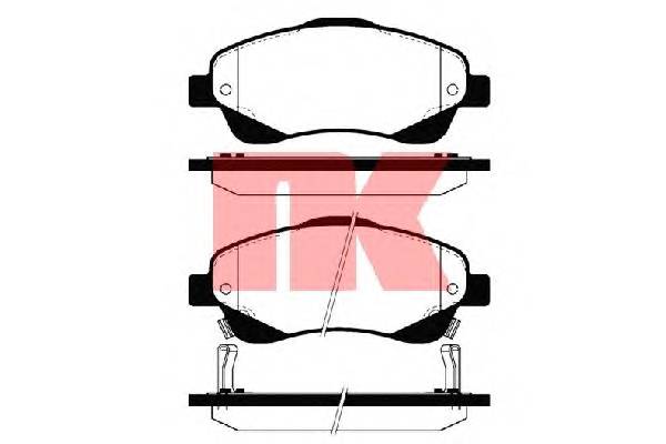 NK 224562 Комплект тормозных колодок,