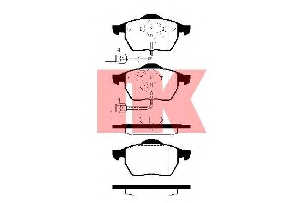 NK 224742 Комплект тормозных колодок,