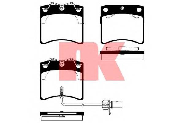 NK 224748 Комплект тормозных колодок,
